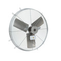 Tpi Industrial Exhaust Fan, 30" TEAO Motor, 120V, Wire Guard, 1/4HP, 3-Speed, Gray CE 30-D